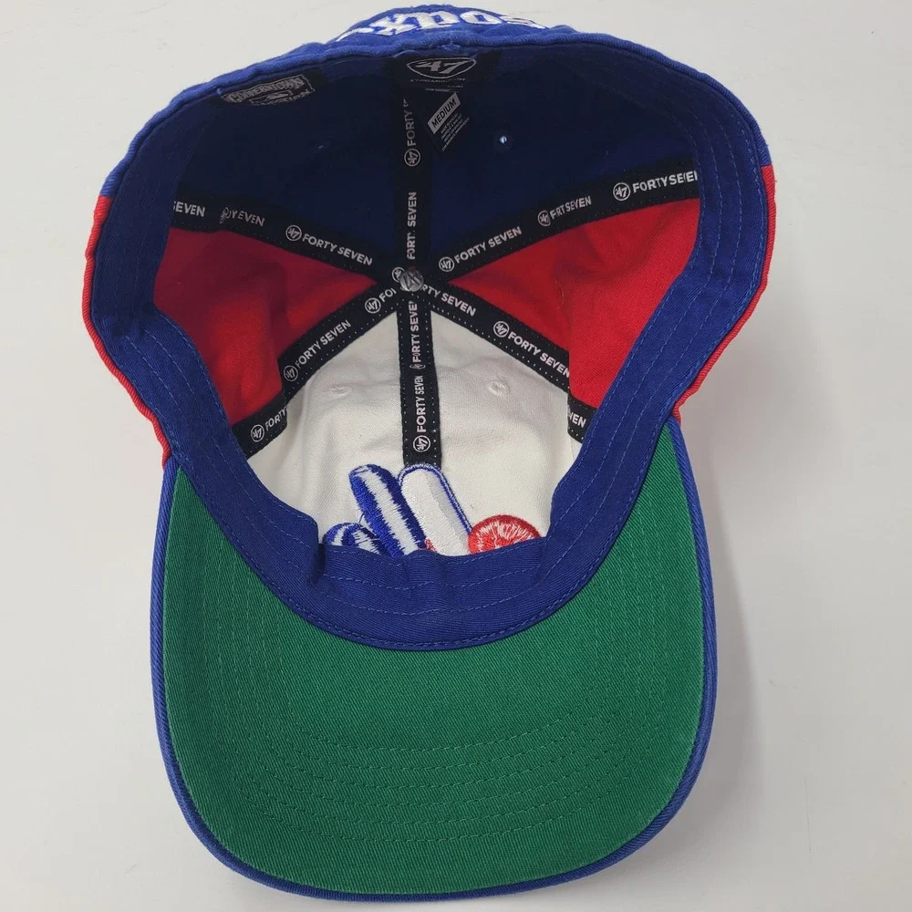 Montreal Expos Hat Fitted M 47 Brand Franchise White Blue Red MLB Pinwheel Men